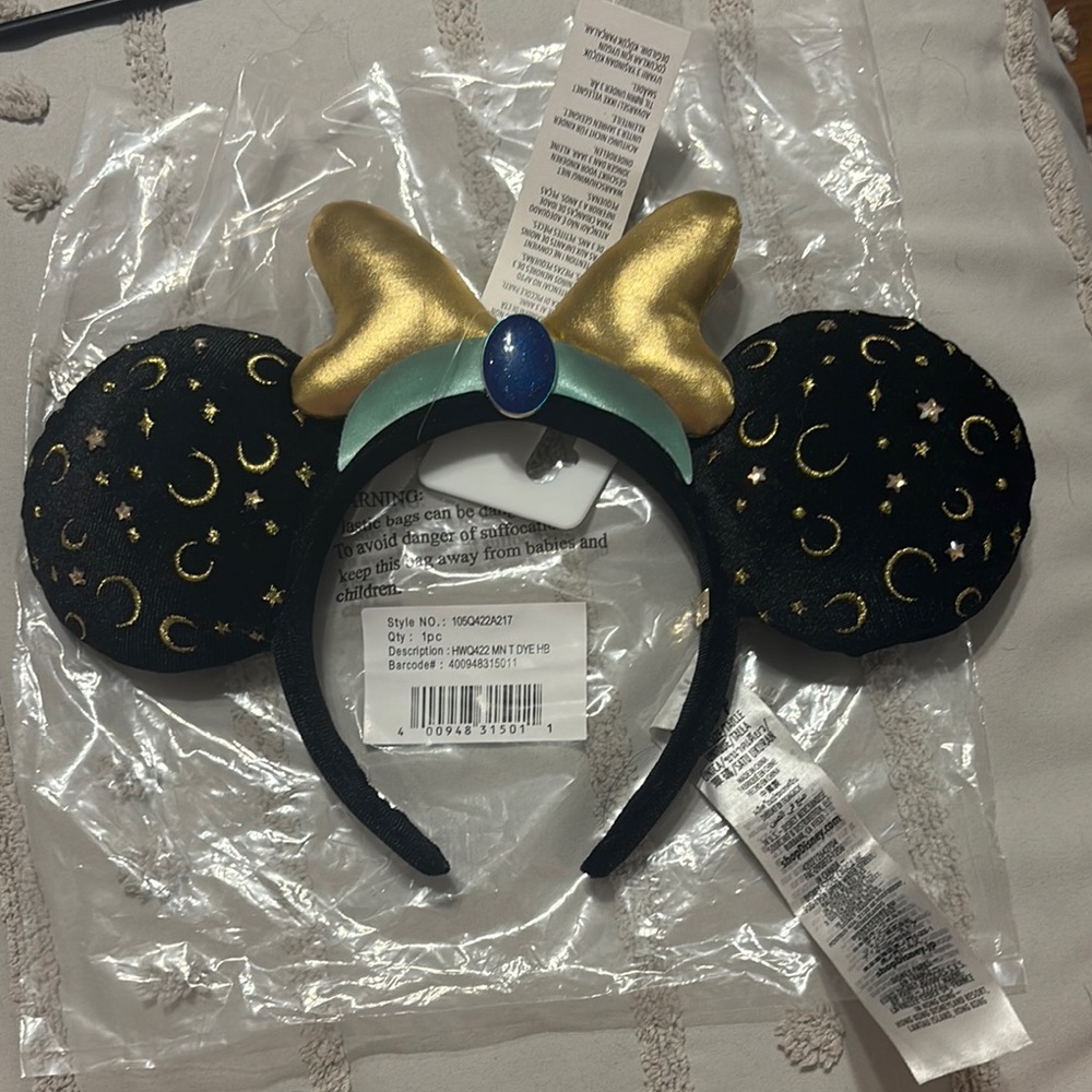 Adult Black and Gold Mickey Ears